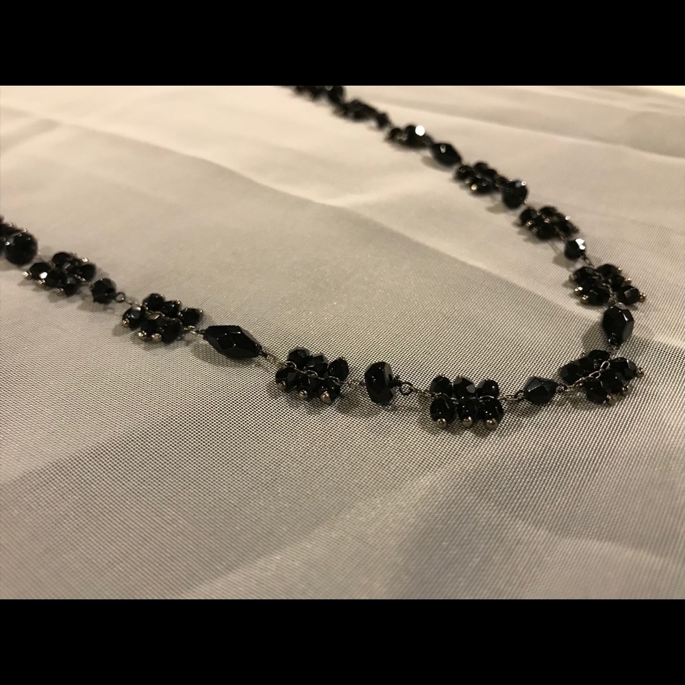 Black beaded Liz Claiborne necklace